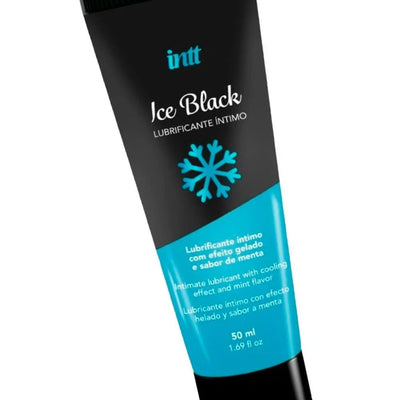 Lubricante Íntimo Base Agua Sabor Menta 50g Ice Black - INTT