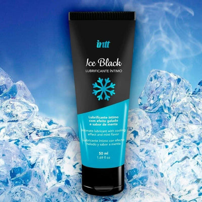 Lubricante Íntimo Base Agua Sabor Menta 50g Ice Black - INTT