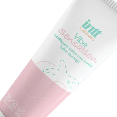 Lubricante Íntimo Base de Agua sabor Frutilla 50g - Vibes Sensation INTT