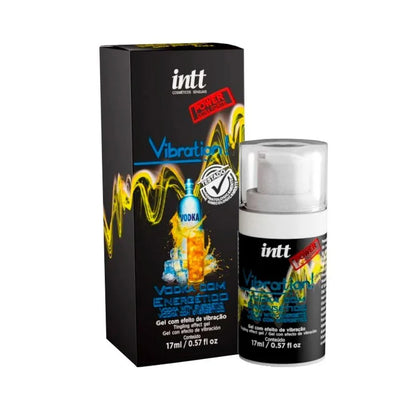 Vibration Power Vodka con Energética Gel Sensorial de Vibración, Pulsación y Calor | INTT