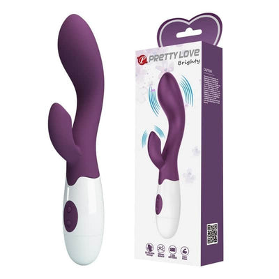 Vibrador Punto G con Estimulador Brighty 30 Modos – Pretty Love