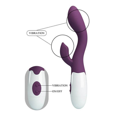 Vibrador Punto G con Estimulador Brighty 30 Modos – Pretty Love