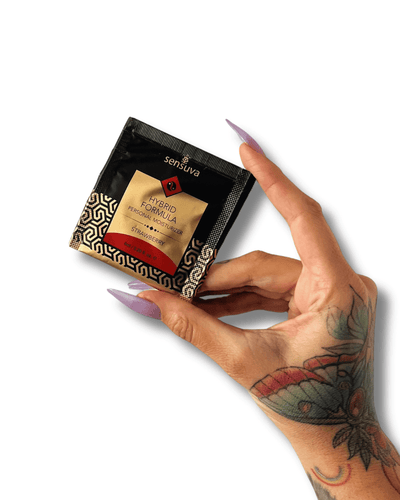 Sachet Lubricante Híbrido Sabor Frutilla 6ml - Sensuva