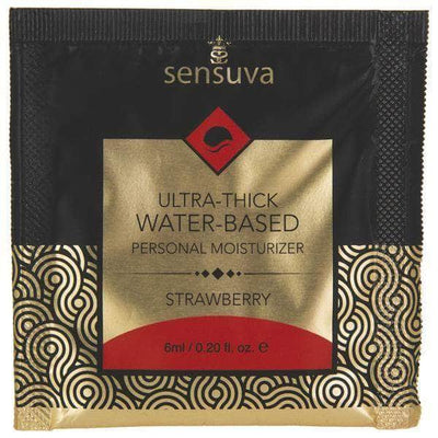 Sachet Lubricante Ultra Thick Sabor Frutilla 6ml - Sensuva