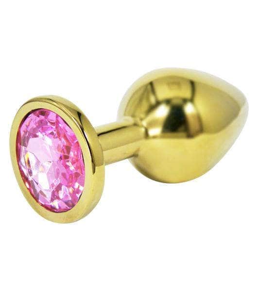 Plug anal joya metal dorado talla M | STARSEX Starsex
