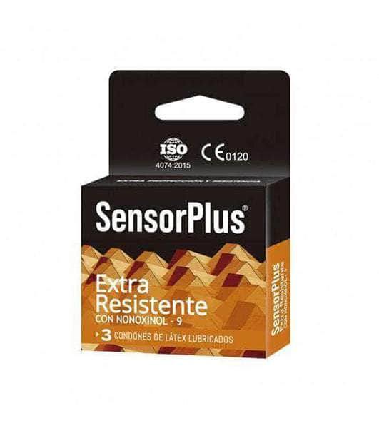 Preservativos Sensorplus Extra Resistente con Nonoxynol-9