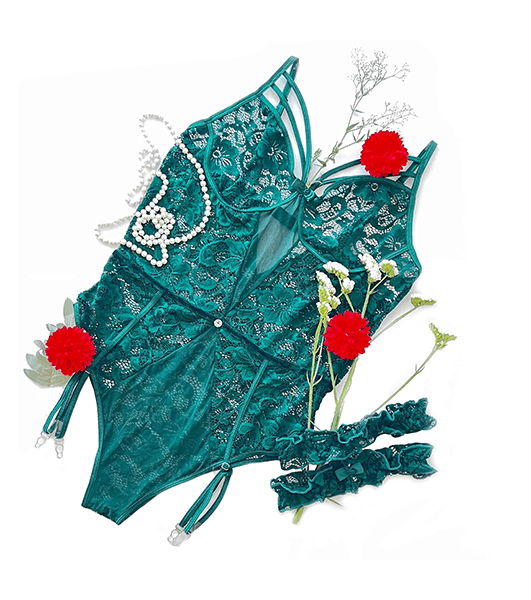 Body Floral Green Queen