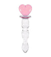 Plug Cristal Corazón Rosado
