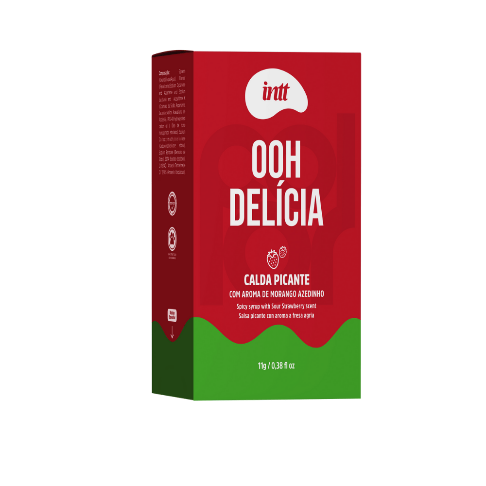 Gel para sexo oral con sabor Frutilla  11g - Ooh Delícia INTT