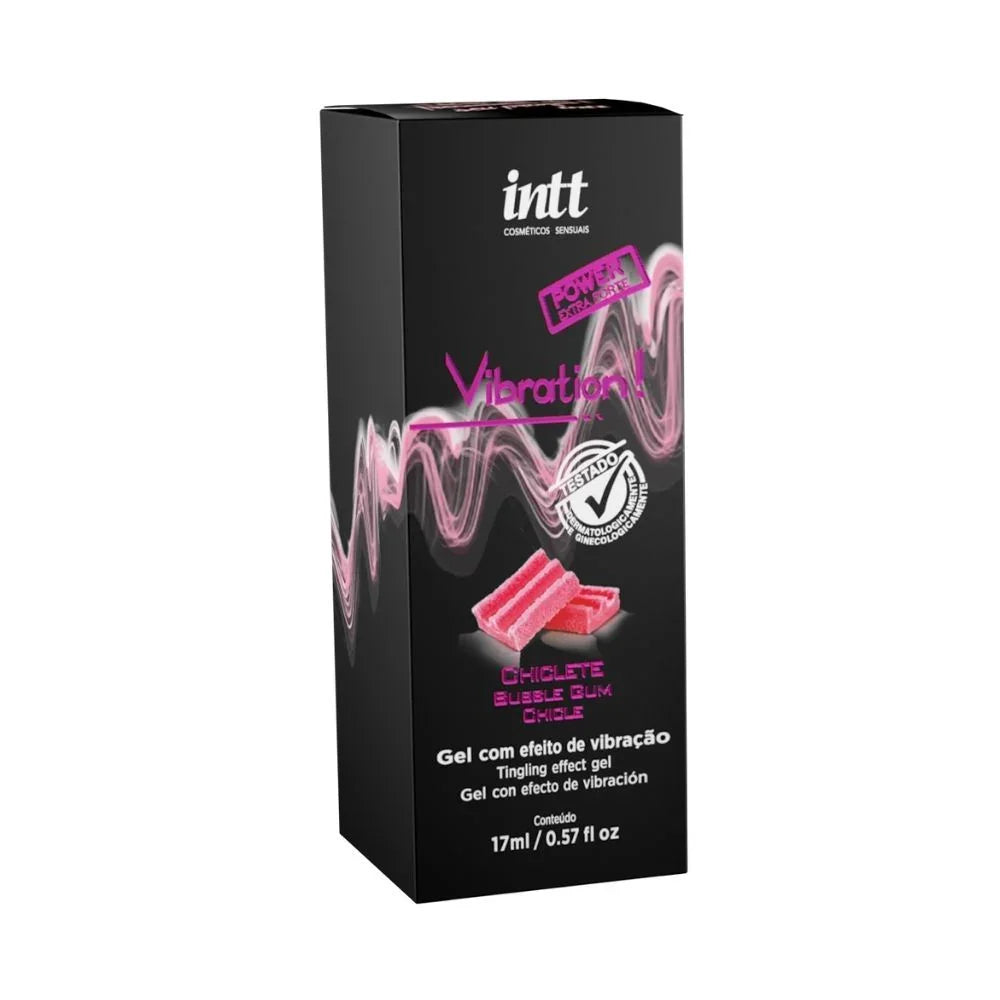 Vibration Power Chiclete – Gel Vibrante, Pulsante y Caliente 17 ml | INTT