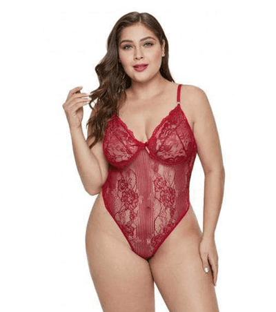 Body Erótico Encaje Rojo Abby