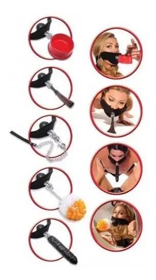 Extreme Compliance Kit Pipedream | Kit BDSM con Mordaza y Antifaz