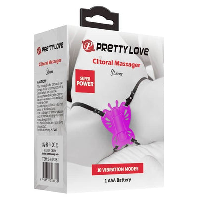 Vibrador Mariposa con Arnés Sloane 10 Modos – Pretty Love
