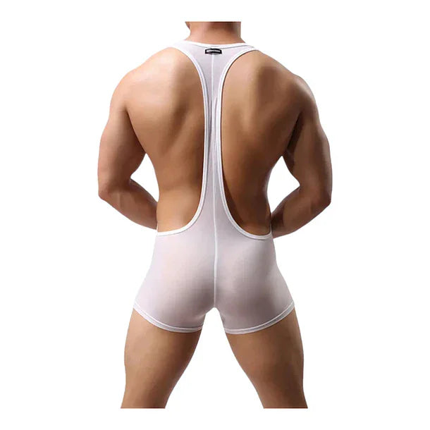 Boxer Blanco Con Tirantes Talla S