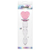 Plug Cristal Corazón Rosado