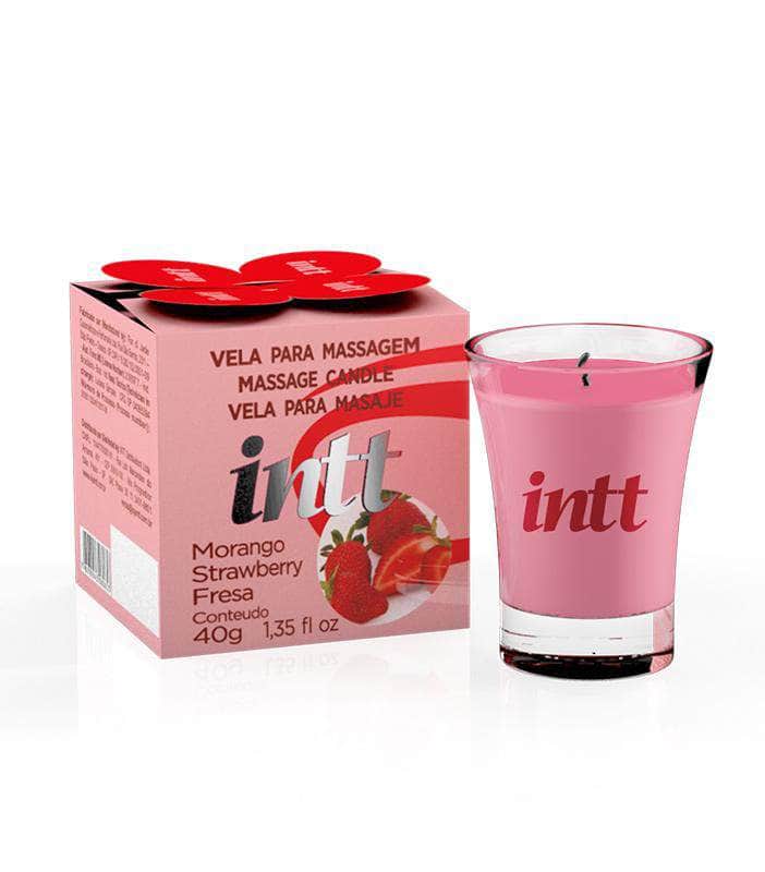 Vela de Masaje Besable Sabor Fresa 40g – INTT
