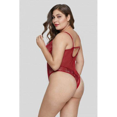 Body Erótico Encaje Rojo Abby - Starsex